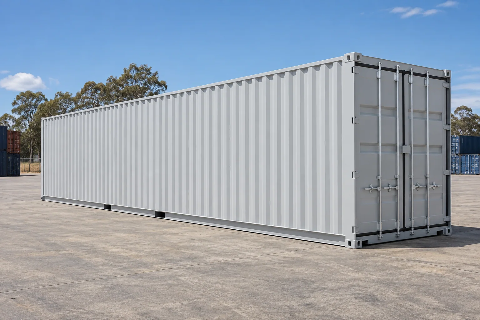 40ft new container — illustrative AI concept, not actual stock
