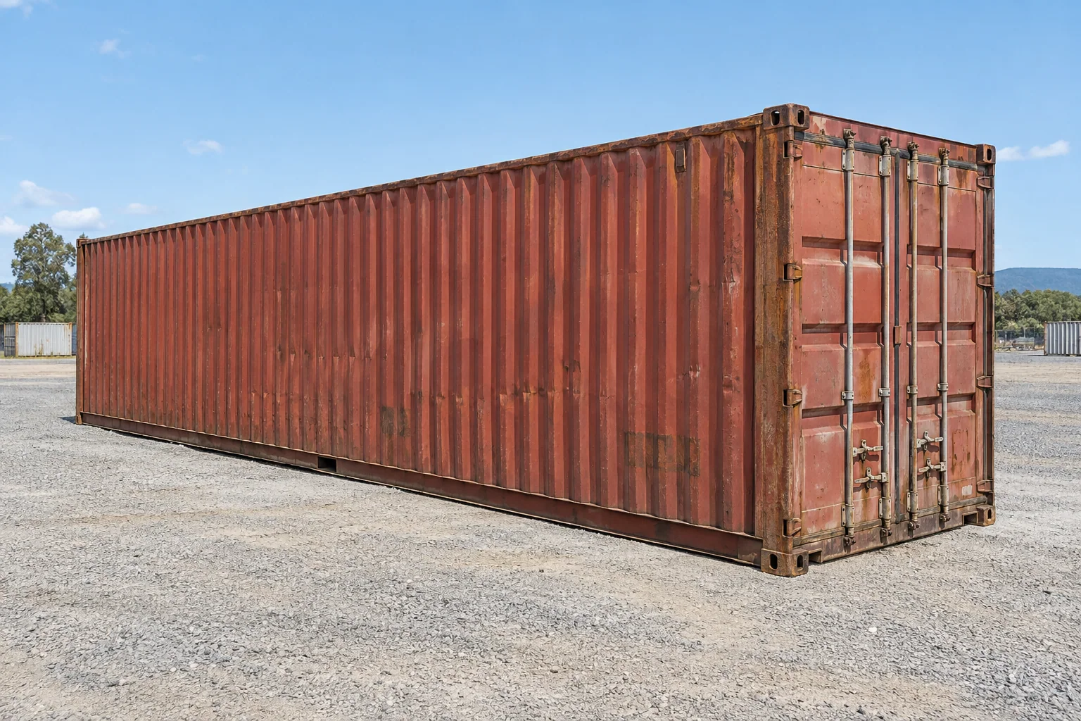 40ft used container — illustrative AI concept, not actual stock